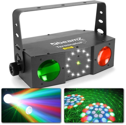 BeamZ Terminator IV LED Double Moon s laserem a stroboskopem - Světelný efekt - Hlavní obrázek