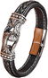 Predator Q1 Kožený náramek 21cm – A10324 - Bracelet