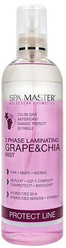 Spa master 3-phase laminating hair mist with grapes and chia, pH 4.0 350 ml - Hair Styling Spray - Main image