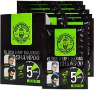 Mens Master Professional Farbiaci šampón, čierna farba na vlasy 10× 25 ml - Šampón