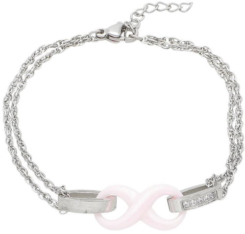 Ewena Ladies infinity bracelet in surgical steel CKR755 - Bracelet - Main image