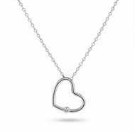 BEALIO 13016 Silver Heart Necklace, 40+5cm (Ag 925/1000; ? 2.01g) - Necklace