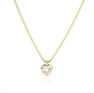 BEALIO 14215 Gold-Plated Silver Heart Necklace, 40+5cm (Ag 925/1000; ? 1.99g) - Necklace