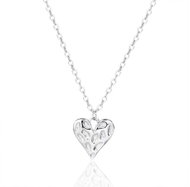 BEALIO 14216 Silver Heart Necklace, 40+5 cm (Ag 925/1000; approx. 2.02 g) - Necklace