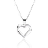BEALIO 14286 Silver Heart Necklace, 40+5cm (Ag 925/1000; ? 2.21g) - Necklace