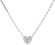 BEALIO 09219 Silver Necklace Delicate Heart, 45+5cm (Ag 925/1000; approx. 1.71g) - Necklace