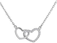 BEALIO 10819 Silver Necklace Interlinked Hearts, 42+5cm (Ag 925/1000; ? 2.42g) - Necklace