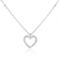 BEALIO 13485 Silver Heart Necklace, 40+5cm (Ag 925/1000; ? 1.97g) - Necklace