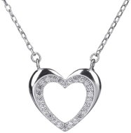 BEALIO 11075 Silver Heart Necklace, 40+5cm (Ag 925/1000; approx. 2.12g) - Necklace