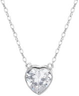 BEALIO 09505 Silver Necklace Radiant Heart 9mm, 40+5cm (Ag 925/1000; ? 2.51g) - Necklace