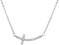 BEALIO 10001 Silver Cross Necklace, 42+3cm (Ag 925/1000; approx. 1.87g) - Necklace
