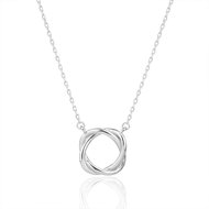 BEALIO 13994 Silver Necklace Intertwined, 40+5 cm (Ag 925/1000; approx. 2.50g) - Necklace