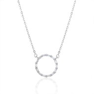 BEALIO 14114 Silver Baguette Necklace, 40+5cm (Ag 925/1000; ? 1.93g) - Necklace