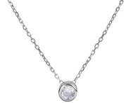 BEALIO 07004 Silver Necklace Shining Circle, 40+3 cm (Ag 925/1000; ? 1.70g) - Necklace