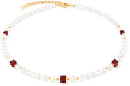 COEUR DE LION Cocktail Pearls Ruby 2110/10-0321 - Necklace