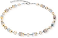 COEUR DE LION GeoCUBE Agate & Haematite Grey-Gold 4017/10-1216 - Necklace