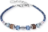 COEUR DE LION Wave Cube Flow Silver-Blue 3044/30-0712 - Bracelet