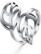 STYLE4 Leaf ring, silver steel, 53 - Ring