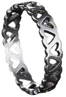 STYLE4 Ring Hearts, silver steel, 53 - Ring