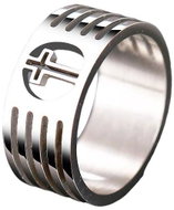STYLE4 Prsten s křížkem Mount, stříbrná ocel, 57 - Ring