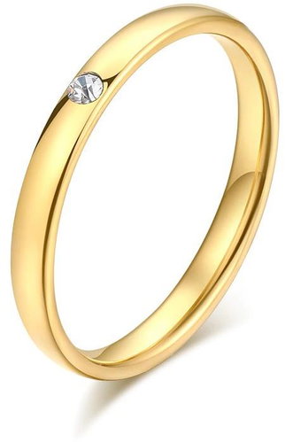 STYLE4 Ring Mieres, golden steel, 57 - Ring - Main image