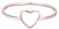 STYLE4 Heart Contour Ring, silver steel, 50 - Ring