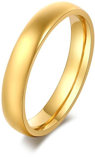 STYLE4 Power ring, golden steel, 59-60 - Ring - Main image