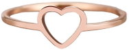 STYLE4 Heart Contour Ring, steel rose gold, 50 - Ring
