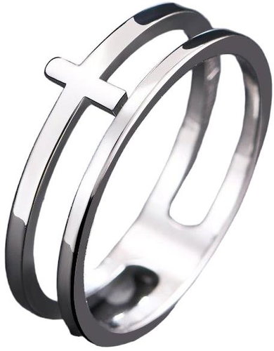 STYLE4 Linus ring, silver steel, 62 - Ring - Main image
