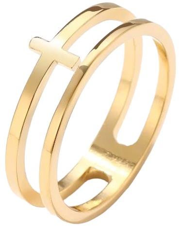 STYLE4 Linus ring, golden steel, 59-60 - Ring - Main image