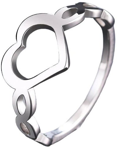 STYLE4 Ring Nancy, silver steel, 62 - Ring - Main image