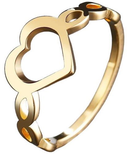 STYLE4 Ring Nancy, golden steel, 57 - Ring - Main image