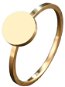 STYLE4 Prsten s kolečkem, zlatá ocel - Ring