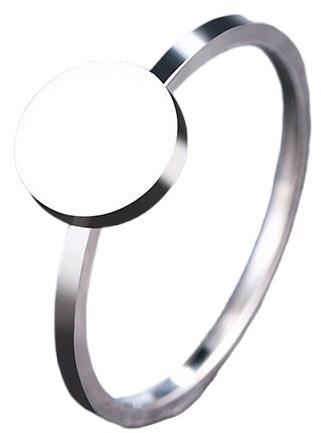 STYLE4 Ring with wheel, silver steel, 59-60 - Ring - Main image