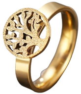 STYLE4 Tree of Life Ring Shine, golden steel, 59-60 - Ring