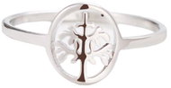 STYLE4 Tree of Life Fate Ring, silver steel, 59-60 - Ring