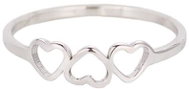 STYLE4 Ring with three hearts, silver steel, 53 - Ring