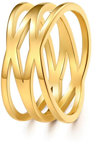 STYLE4 Ring Road, golden steel, 50 - Ring - Main image