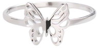 STYLE4 Ring with butterfly - Butterfly, silver steel, 53 - Ring