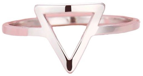 STYLE4 Ring with triangle, silver steel, 62 - Ring - Main image
