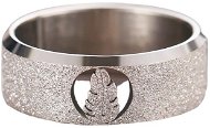 STYLE4 Třpytivý prsten s peříčkem, stříbrná ocel - Ring