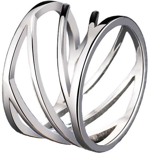 STYLE4 Time ring, silver steel, 57 - Ring - Main image