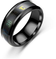 STYLE4 Prsten ukazující teplotu těla, černá ocel - Prsten