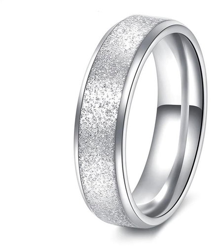 STYLE4 Glitter ring Glamour, silver steel, 65-66 - Ring - Main image