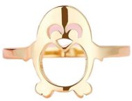 STYLE4 Prsten s tučňákem, zlatá ocel, 57 - Ring