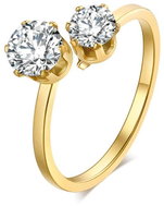 STYLE4 Prsten Double, zlatá ocel, 50 - Ring
