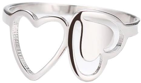 STYLE4 Heart ring Diana, silver steel, 53 - Ring - Main image