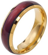 STYLE4 Ring with emotions, golden steel, 53 - Ring