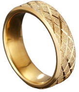 STYLE4 Glitter ring Glitter, golden steel, 57 - Ring