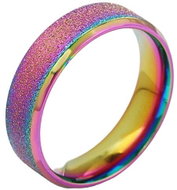 STYLE4 Glitter ring Glamour, iridescent steel, 62 - Ring